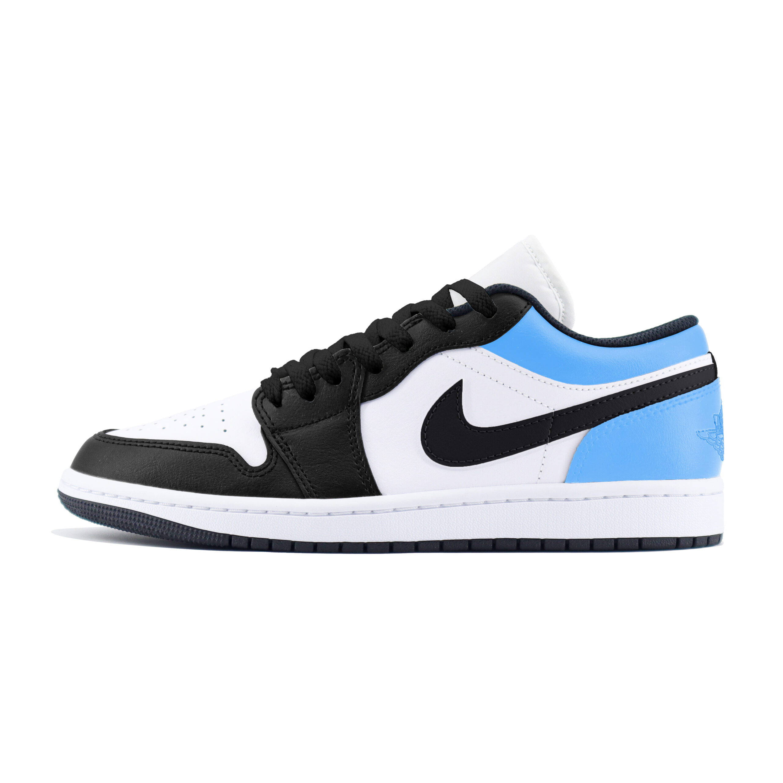 Jordan Air Jordan 1 Low Abrasion Resistant Abrasion Resistant Low top Vintage Basketball Shoes Unisex Black Blue