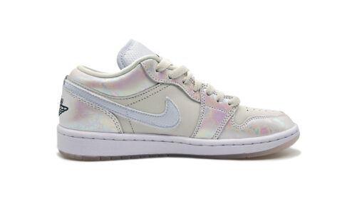 Jordan Air Jordan 1 Phantom Crystal Sakura Cushioning, Wear Resistant Low top Vintage Basketball Shoes Unisex Ecru