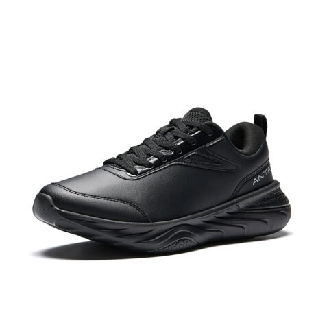 Anta Textile, Synthetic Leather Cushioning, Wear Resistant Low top Training Shoes Women’s Basic Black