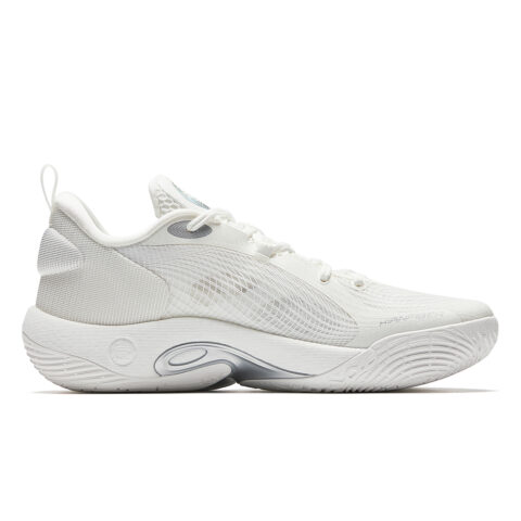 Anta Cushioning Slip Resistant Low top Basketball Shoes Men’s Papyrus White