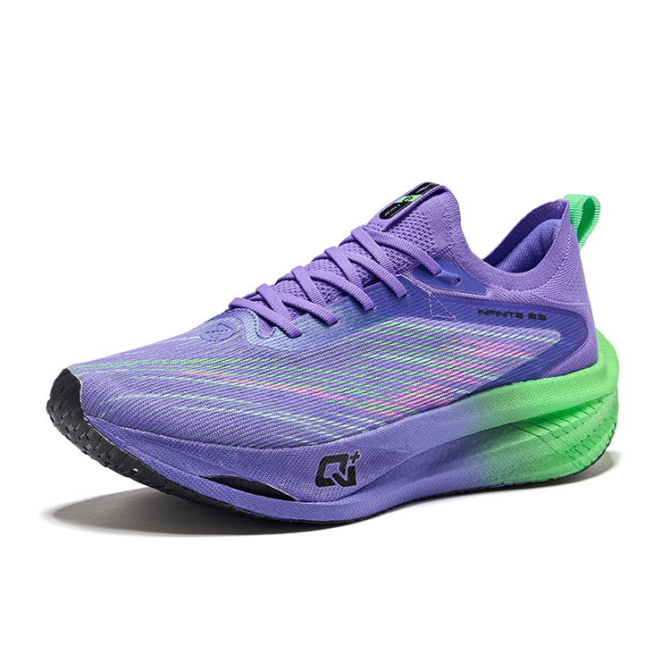 Erke Blue Environment 2.5 Cushioning Breathable Rebound Low top Running Shoes Men’s Aurora Purple Colorway