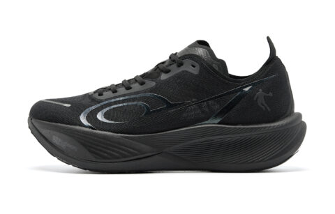 QIAODAN Flying Shadow PB3 Enhanced Running Shoes Men’s Low Top Black Iron Gray