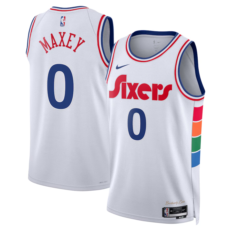 Nike Tyrese Maxey Philadelphia 76ers 2024/25 City Edition Men’s Nike Dri FIT Nba Swingman Jersey
