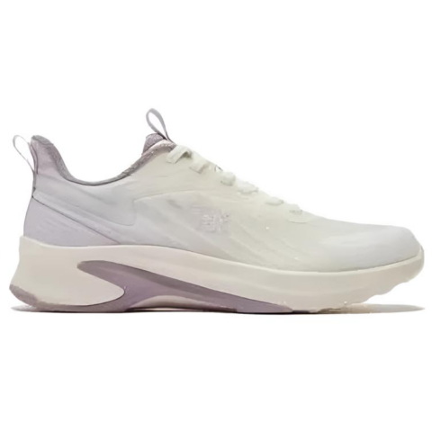 361° Sharp Teeth Cushioning Breathable Lightweight Low top Casual Running Shoes Women’s Beige Purple