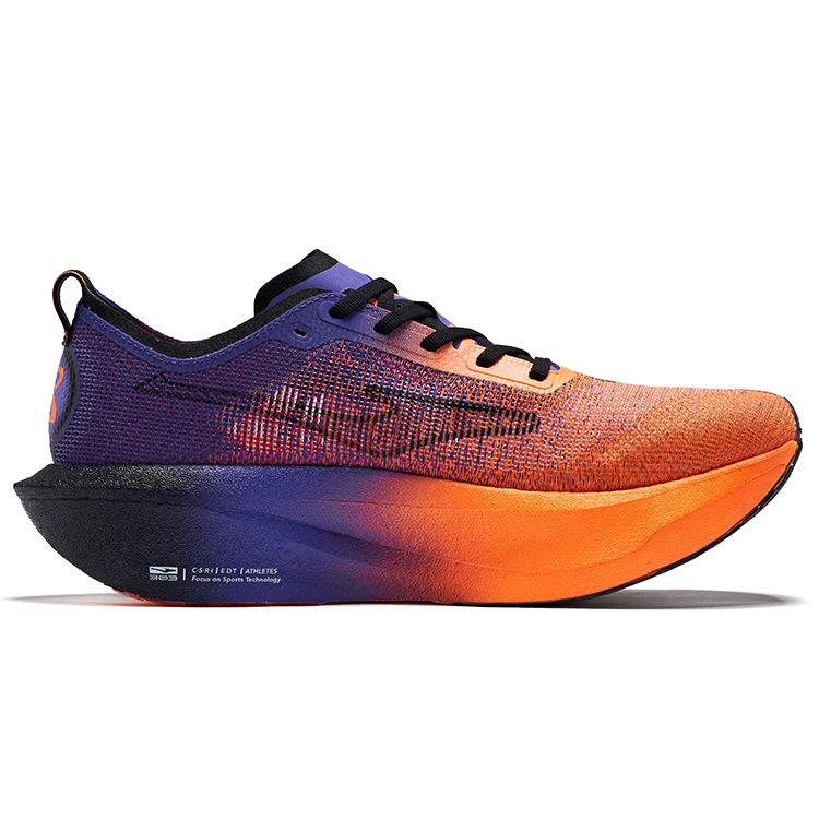 Erke Blue World 3.0 Running Shoes Men’s Low Top Fluorescent Bright Orange Signal Purple