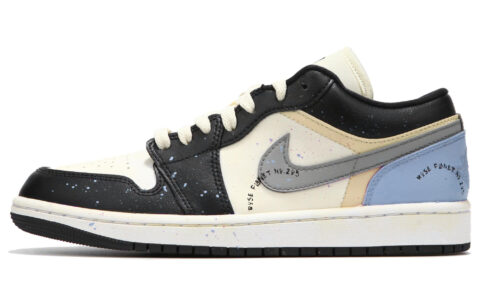 Jordan Air Jordan 1 Low top Vintage Basketball Shoes Women’s Black Blue