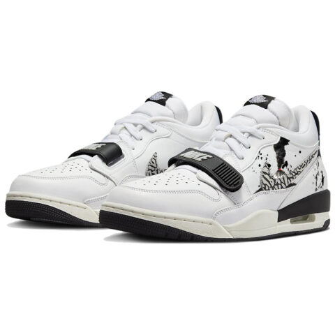 Jordan Air Jordan 1 Cushioning Slip Resistant Abrasion Resistant Mid top Vintage Basketball Shoes Men’s Black White