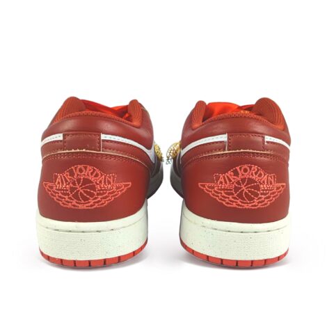 Jordan Air Jordan 1 Abrasion Resistant Low top Vintage Basketball Shoes Men’s Red