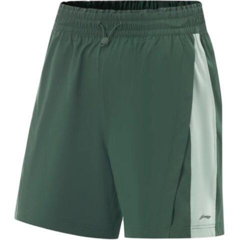 Li Ning Fitness Series Sports Shorts Women's Mountain View Green/Tallow Green