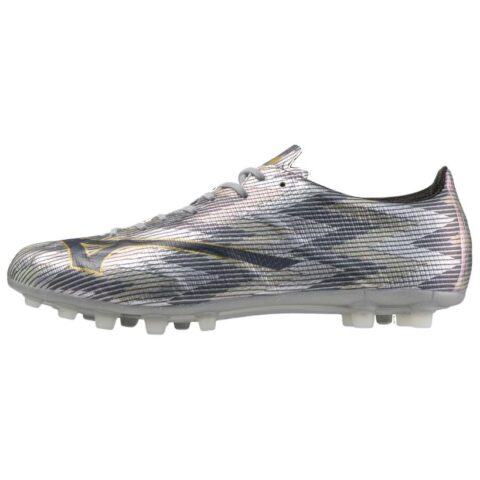 Mizuno Alpha 2 Artificial Turf Slip Resistant Abrasion Resistant Soccer Shoes Unisex Silver