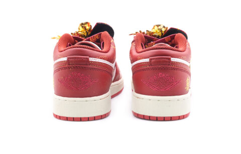 Jordan Air Jordan 1 Blissful Union Abrasion Resistant Low top Vintage Basketball Shoes Unisex Red White
