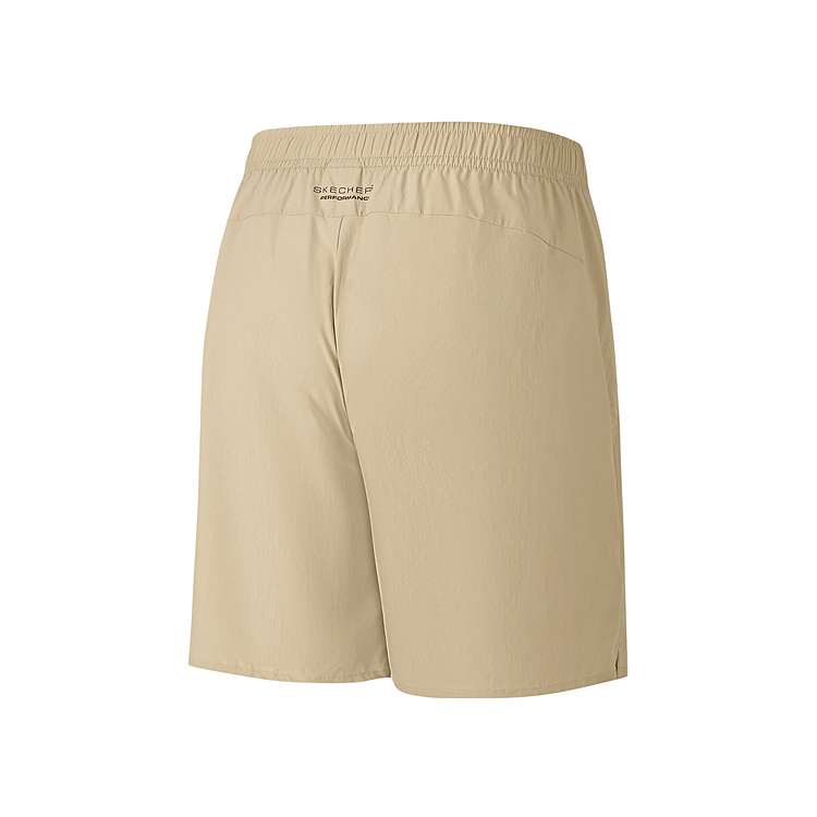 Skechers GODRI SS25 Sports Shorts Men’s Chestnut Gold