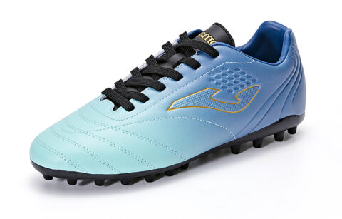 Joma Synthetic Leather MG Multi Ground Slip Resistant Abrasion Resistant MG Soccer Shoes Men’s Green Blue