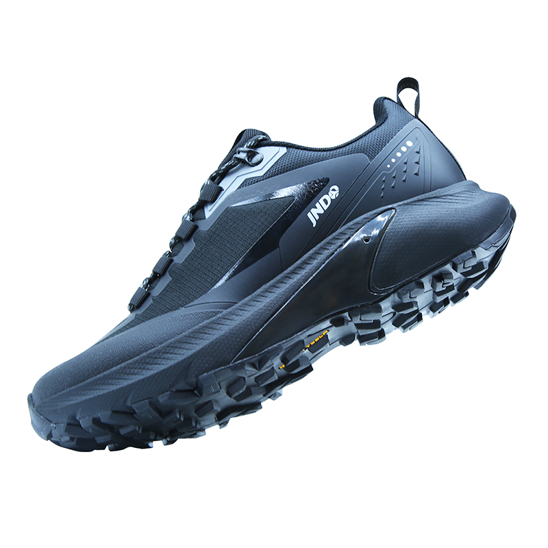 JNDO Slip Resistant, Abrasion Resistant, Breathable Low top Sprint Running Shoes Unisex Blue Black