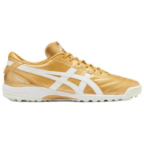 ASICS C3 TF Turf Abrasion Resistant Soccer Shoes Unisex Gold