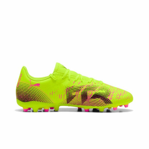 PUMA FUTURE 8 Abrasion Resistant Breathable Soccer Shoes Unisex Yellow