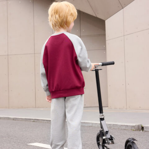 Levis Kids Clothing Comfortable Pullover Without Hood Sweatshirt Pants Casual Suit Heather Gray Teenagers