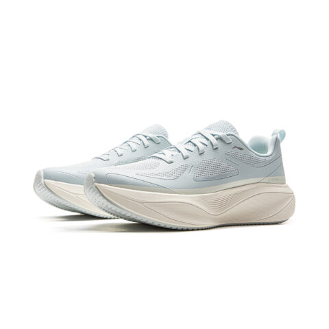 Li Ning Cushioning Slip Resistant Abrasion Resistant Support Lightweight Low top Running Shoes Women’s Blue