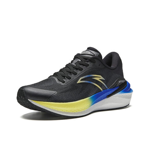 Anta Running Collection Slip Resistant Abrasion Resistant Low top Casual Running Shoes Men’s Black Blue Yellow
