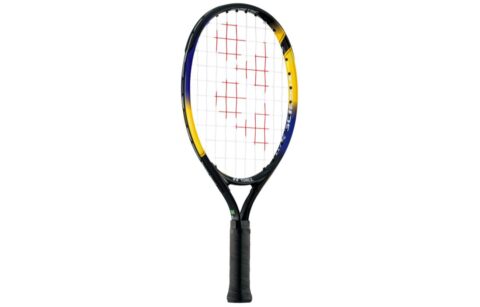 YONEX KYRGIOS Jr 17 160g Racket Weight 58 Square Inches Head Size Yellow Blue Kids’ Aluminum Tennis Rackets