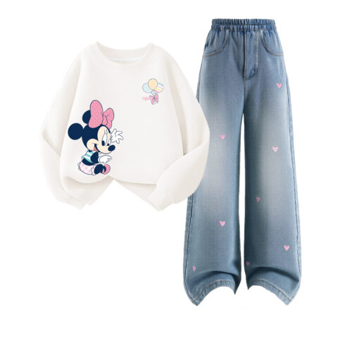 Disney Kids Casual Sportswear Crew Neck Moderate