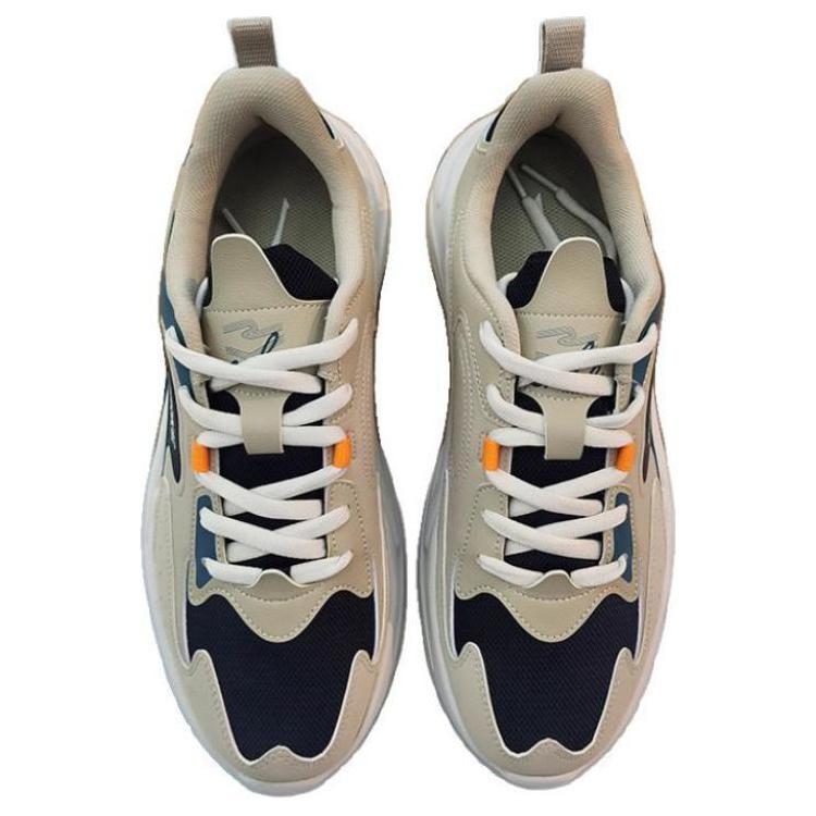 Erke Cushioning Abrasion Resistant Cushioning, Wear Resistant Low top Casual Running Shoes Men’s Gray Blue