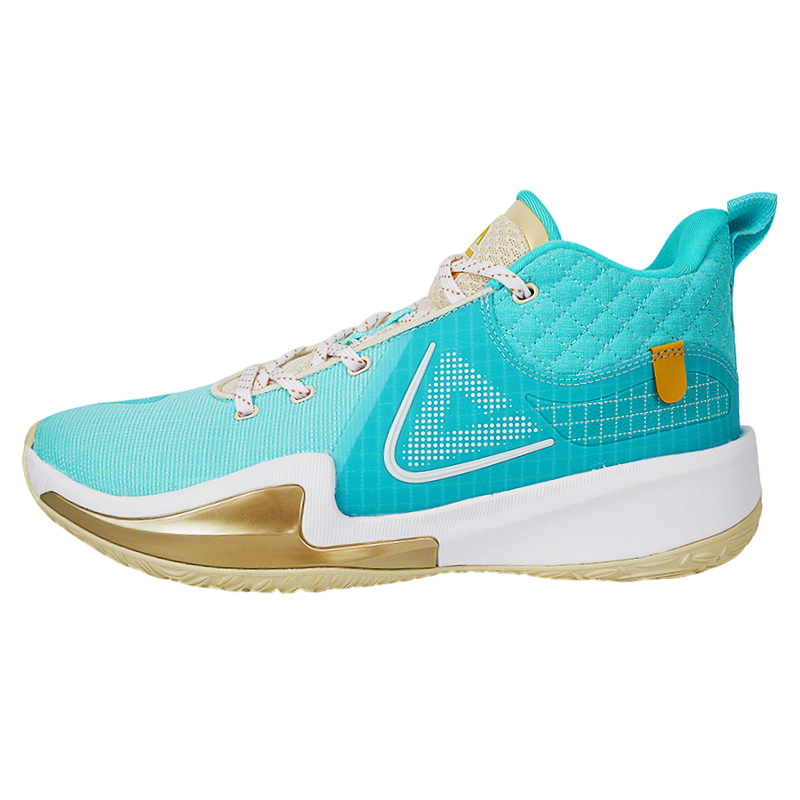 PEAK Cushioning Slip Resistant Abrasion Resistant Low top Basketball Shoes Men's Ice Blue
