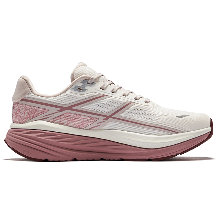 Erke Cushioning Slip Resistant Breathable Low top Casual Running Shoes Women’s Microcrystal White Painted Gray