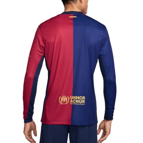 Nike Fc Barcelona 2024/25 Stadium Home Men’s Nike Dri FIT Soccer Replica Long Sleeve Jersey