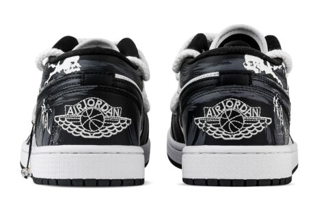 Jordan Air Jordan 1 Gentle Breeze Caresses The Surface. Low top Vintage Basketball Shoes Unisex Navy Blue
