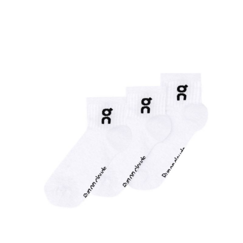 On Logo Sock Mid Crew Socks Unisex 3 Pack