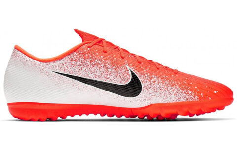 Nike Mercurial Vapor 12 Soccer Shoes Men’s Low Top White/Orange