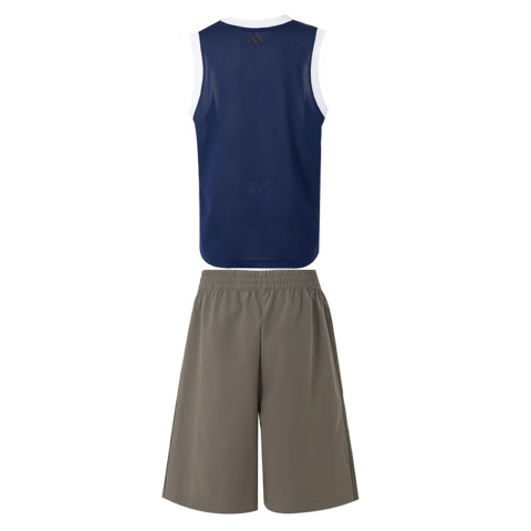 Adidas Casual Sportswear 2 Piece Set Blue/Brown Teenagers