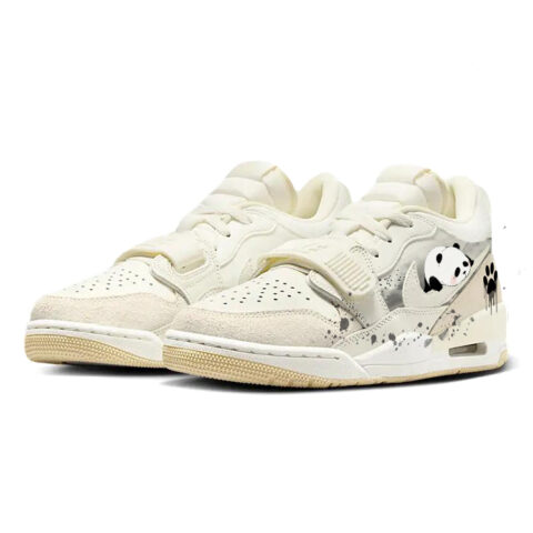 Jordan Legacy 312 Vintage Basketball Shoes Unisex Low Top Gray/White
