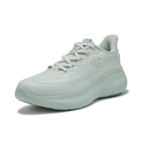 361° Slip Resistant Abrasion Resistant Low top Casual Running Shoes Women’s White Green
