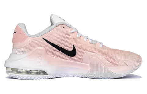 Nike Air Max Impact 4 Lunar Post, Dreamy Collaboration Breathable Mid top Basketball Shoes Men’s Pink White