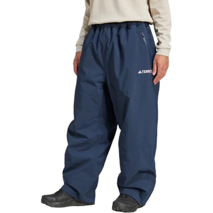Adidas TERREX FW24 XPERIOR 2L RAIN.RDY INSULATED BIB Ski Pants Men’s Navy Blue