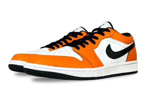 Jordan Air Jordan 1 Vintage Basketball Shoes Unisex Low Top Black Orange