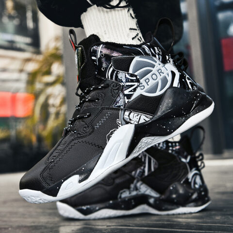 BIANSULONG Abrasion Resistant Coverage Rebound High top Basketball Shoes Unisex