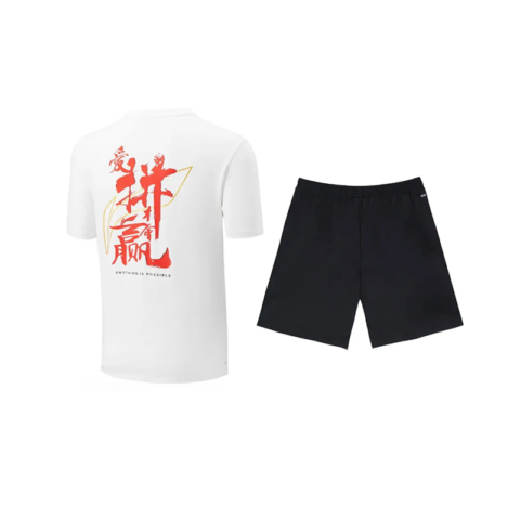 Li Ning Casual Sportswear Unisex White+Black