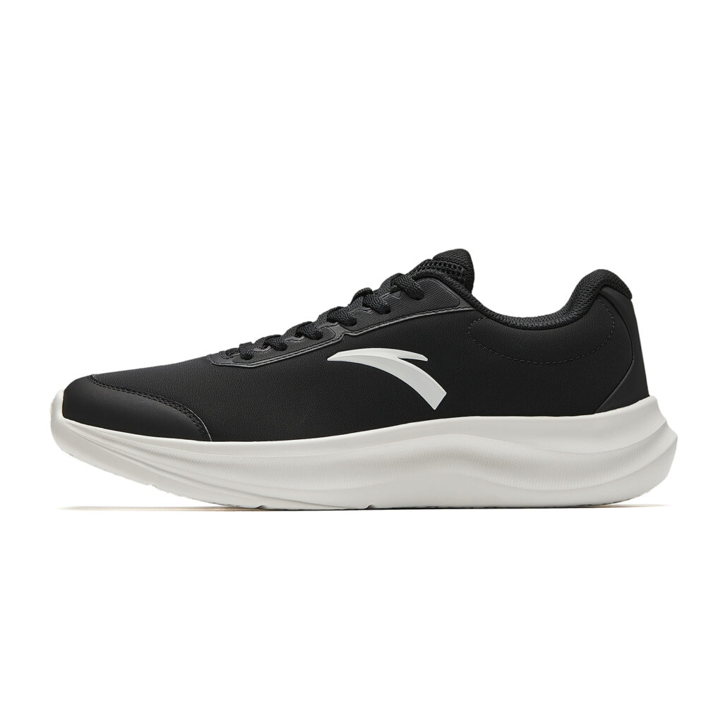 Anta Cushioning, Wear Resistant Low top Casual Running Shoes Men’s Black/Ivory White