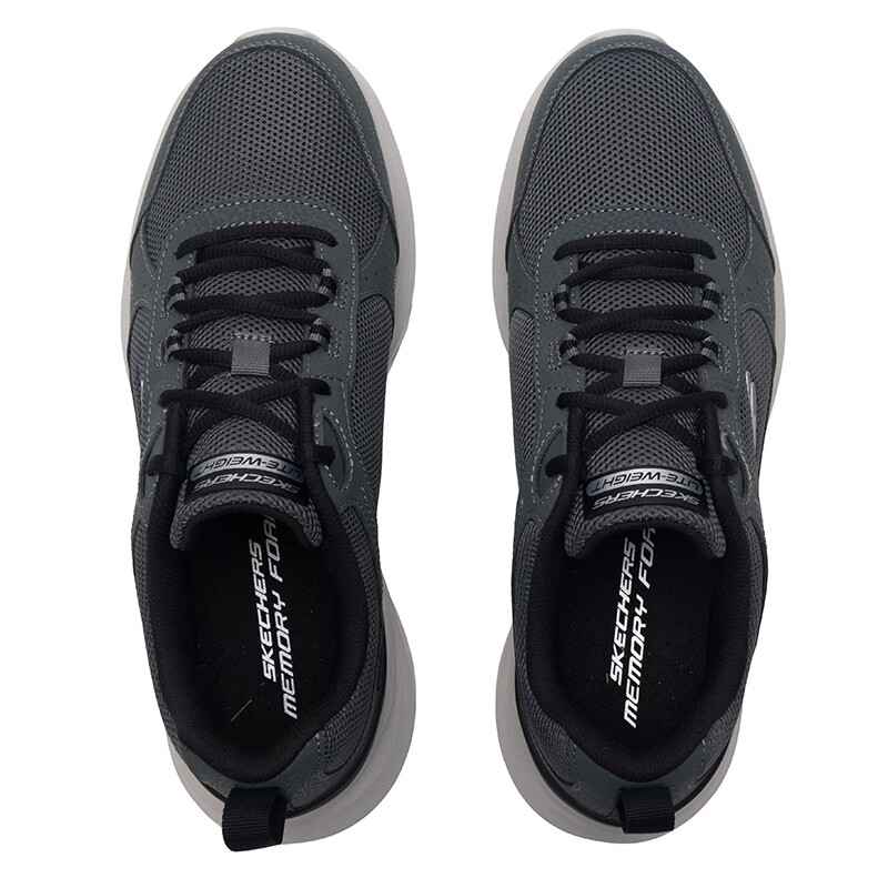Skechers FLECTION 3.0 Abrasion Resistant Breathable Running Shoes Men’s Gray