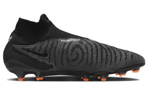 Nike Gripknit Phantom Gx Elite Dynamic Fit Fg Black Dark Smoke Grey Total Orange