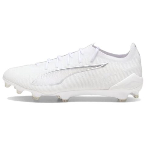 PUMA ULTRA 5 ULTIMATE Abrasion Resistant Soccer Shoes Unisex White