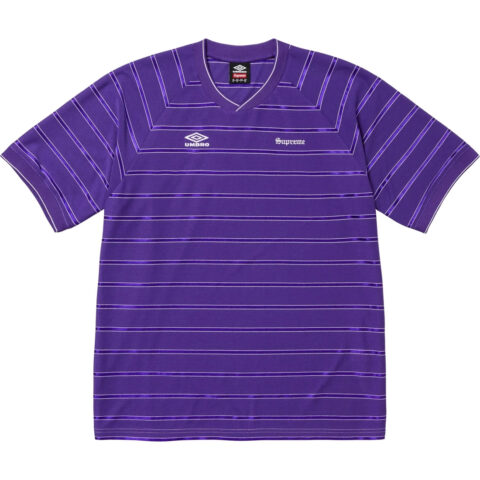 Supreme x Umbro® striped «SS 25 — » soccer jersey