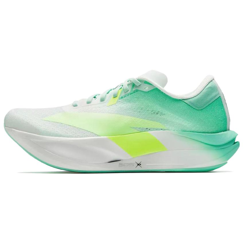 Anta C202 7.0 Low top Carbon Plate Racing Running Shoes Men’s Papyrus White Thousand Mountain Green Neon Yellow