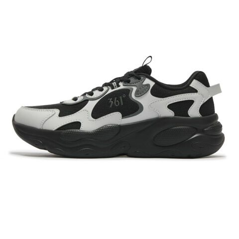 361° Abrasion Resistant Breathable Low top Casual Running Shoes Women’s Photon Gray Obsidian Black