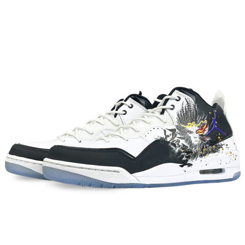 Jordan Courtside 23 Slip Resistant Slip Resistant Mid top Basketball Shoes Men’s Black White