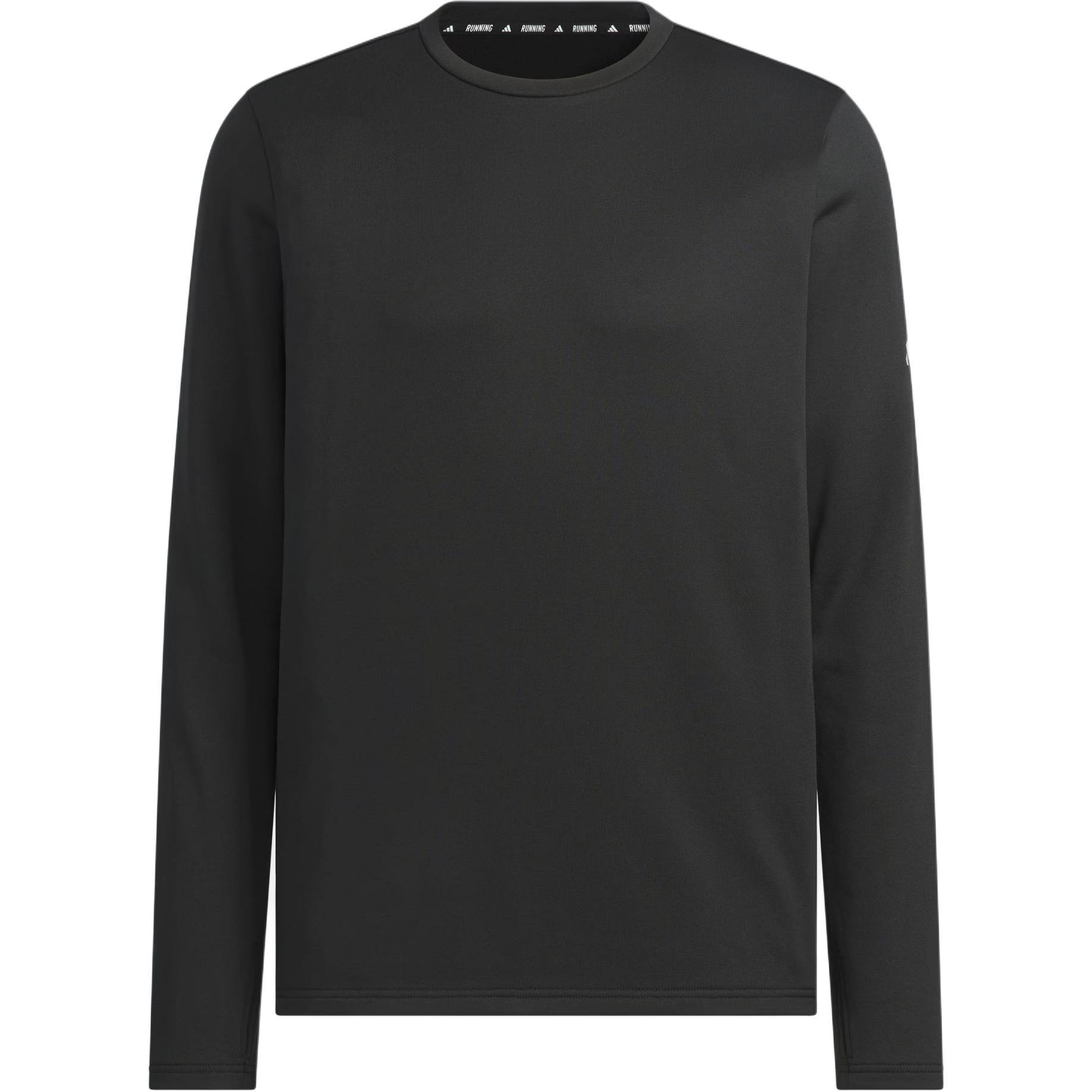 Adidas Running T Shirts Unisex Black/Dark Silver Gray Moderate