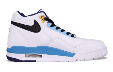 Nike Flight Legacy Vintage Basketball Shoes Men’s Mid Top White/Blue/Black